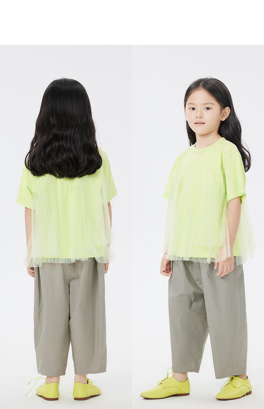 jnby  23年夏款  纯色极简风细纱短袖T恤  1N5113820 商品图4