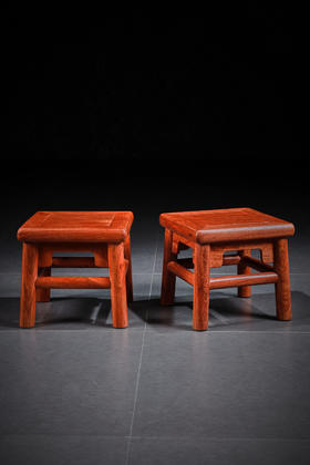 红桥红  家具严选  缅甸花梨（大果紫檀）【28小富贵凳】