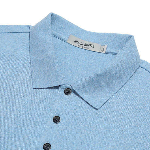 布兰施甄选轻奢商务纯色POLO衫 商品图3