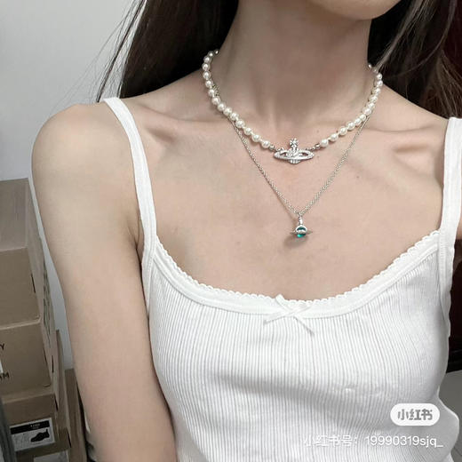 Vivienne Westwood 西太后 
星球珍珠项链 商品图3