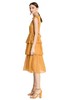 AVA 黄色荷叶边收腰连衣裙 2893 商品缩略图1
