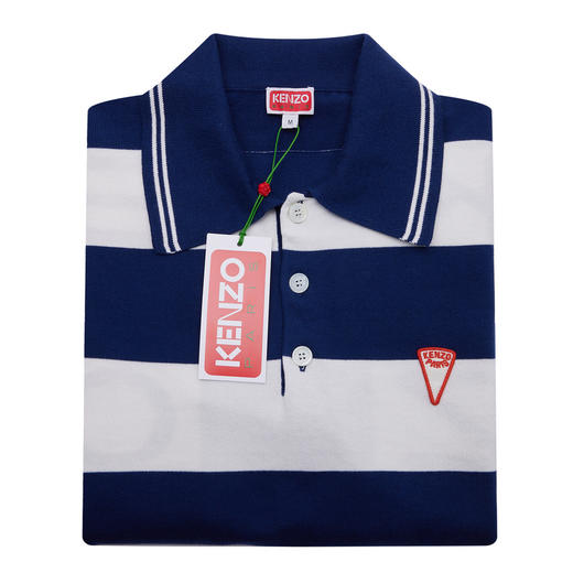 KENZO 高田贤三  男士棉质休闲条纹POLO衫翻领短袖 FD55PU3713CN 商品图2
