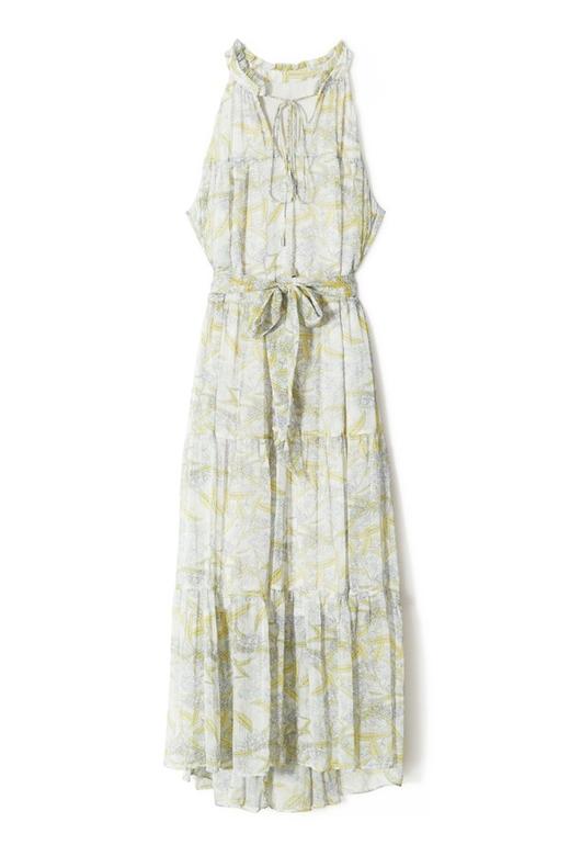 SUMMER & SAGE 粉绿色调露肩印花连衣裙 3126 商品图5