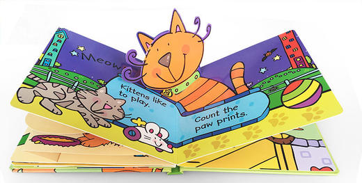 一起玩一起学 STEM科普立体书 宠物 英文原版绘本 Pop and Play Pets 亲子互动 进口原版儿童英语启蒙学习书籍 英文版 商品图2