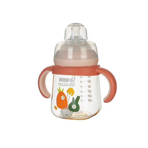 哆拉哆布宝宝耐摔宽口水杯学饮杯奶瓶一杯三用ppsu奶瓶240/300ml 商品图8