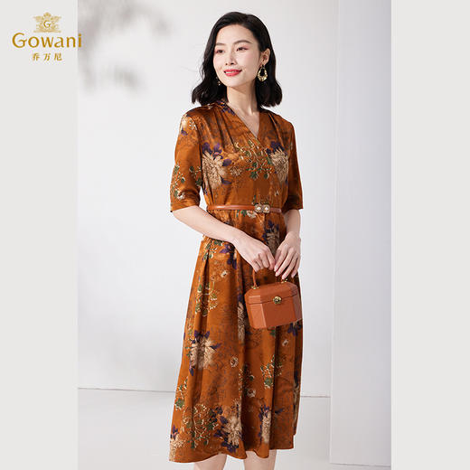 乔万尼30mm重磅真丝桑蚕丝连衣裙新款女ET2E250 商品图1