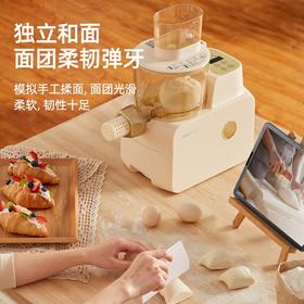 APIXINTL 日本Apixintl安本素面条机家用全自动小型压面智能和面饺子皮一体 鹅黄色