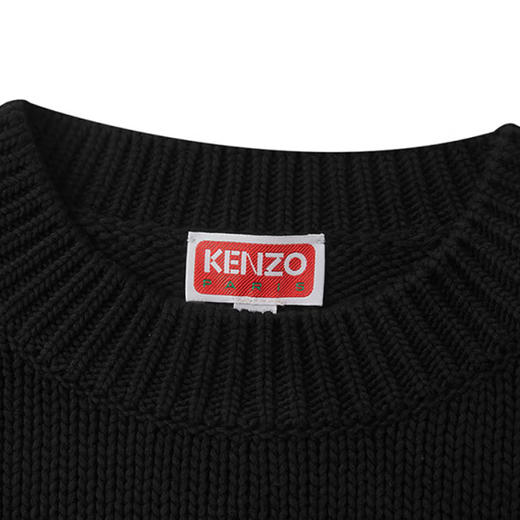 KENZO 高田贤三 新款女装Logo嵌花针织卫衣圆领运动衫FD52PU3853LA 商品图3