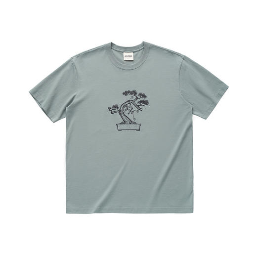 吃茶去chichaqu全棉圆领短袖T恤 印花松 商品图1