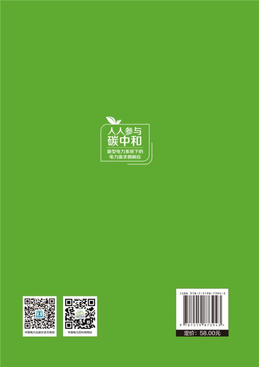 人人参与碳中和新型电力系统下的电力需求侧响应 商品图1