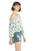 DONG DE XI 植物印花挖肩开衩上衣 2648 商品缩略图2