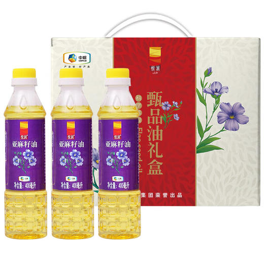 中粮悦润甄品油礼盒400ml*3/盒【CZ】 商品图0