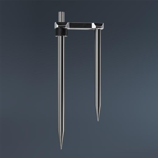 空钩悟道钓鱼伞地插 镜面不锈钢配件12mm螺纹口防滑可拆卸伞底座 商品图0