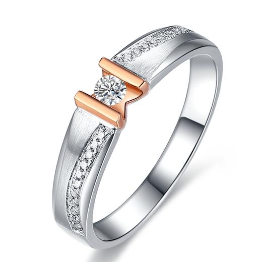 MEMORA诗普琳拥爱18k金情侣对戒男戒女戒DL0782/DL0781 商品图0