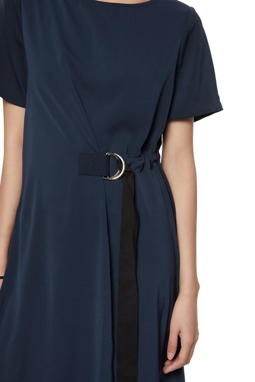 SUMMER & SAGE 海军蓝收腰连衣裙 7218 商品图2