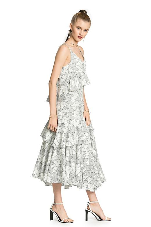 DONG DE XI 云朵印花吊带连衣裙 2791 商品图2