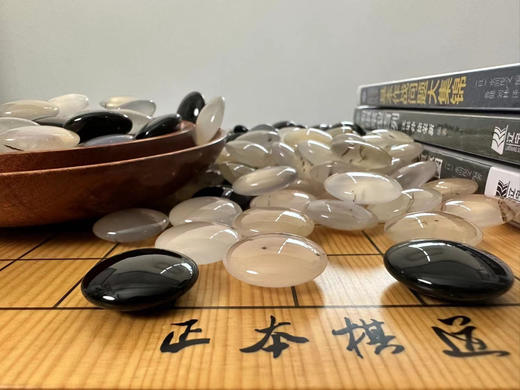 天然草花玛瑙围棋子 商品图1