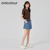 oldcolour2023夏新款小个子高腰A字显瘦短款半身牛仔裙O21111135 商品缩略图2