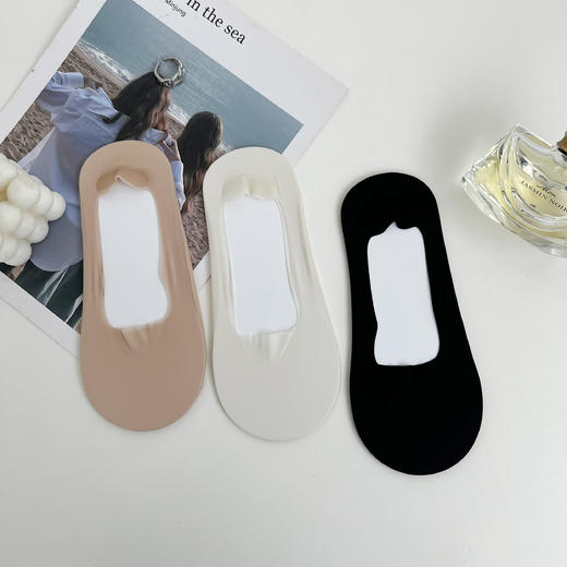 老米优品/ 3双1组，2组包邮❤原色原初 自然自在《 任意剪不脱丝女士纯色船袜》盛夏大爱~ WZ230426C 商品图8