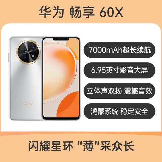 华为 畅享 60X 全网通版 皓月银 128GB 商品图3
