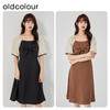 oldcolour2023夏新款赫本风简约拼接设计感显瘦连衣裙女O21101143 商品缩略图0