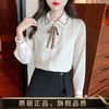 蝴蝶结蕾丝衬衫2023年新款洋气内搭打底衫减龄上衣AL 商品缩略图1