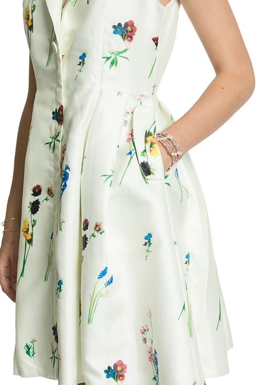 DONG DE XI 花卉印花收腰连衣裙 2719 商品图7