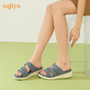 Safiya/索菲娅2023新品春夏真皮外穿休闲百搭软底坡跟凉拖 SF32110036 商品缩略图6