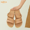 Safiya/索菲娅2023新品春夏真皮外穿休闲百搭软底坡跟凉拖 SF32110036 商品缩略图0