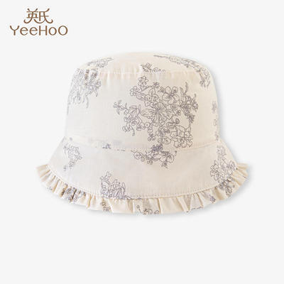 英氏婴儿帽子男童女童防晒遮阳帽渔夫帽2023春夏新季YRPJJ1P317A 商品图0