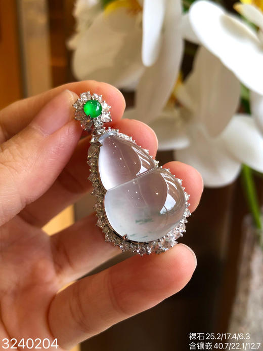 玻璃飘翠葫芦吊坠 65999【3240204】 商品图0