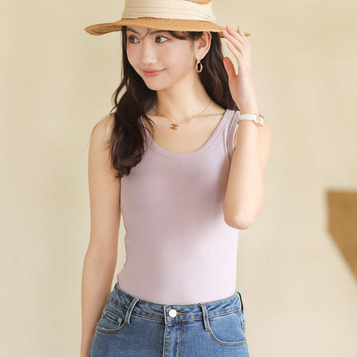 【清凉无感，遮副乳显瘦】春夏季薄款百搭日韩系小背心吊带外穿修身上衣显瘦无袖T恤打底衫 商品图11