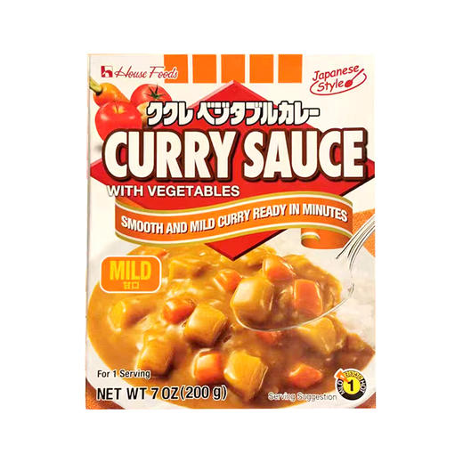 好侍 咖喱蔬菜甜味酱200g 商品图0