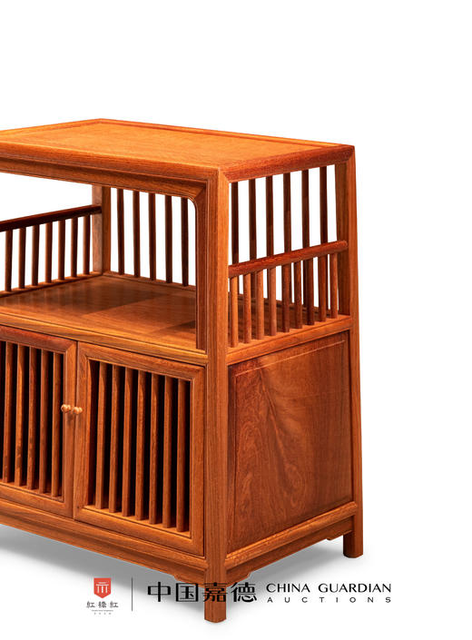 红桥红  家具严选  缅甸花梨(大果紫檀）  【39直棂 小茶水柜】 商品图2