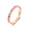 时光印记宝石戒指玫瑰色18K金钻石情侣戒年轻女士DF0290 商品缩略图8