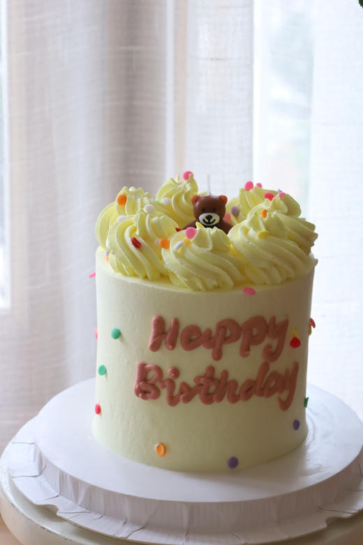 黄色奶油小熊（图为4寸 适合1-3人） 商品图3