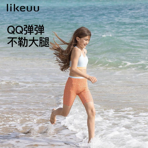 likeuu女童五分骑行裤夏季防晒凉感九分运动打底裤春夏ZY 商品图3