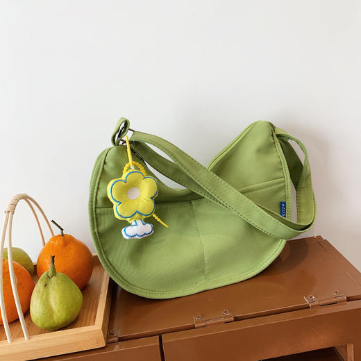 【优雅温柔❗️韩版森系文艺斜挎包包】新款时尚单肩饺子包，大容量包包女，简约百搭，出行时尚又实用。 商品图7