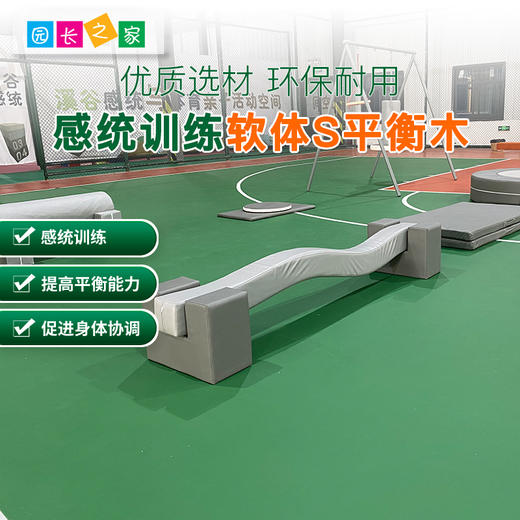 左右S型平衡独木桥家用早教幼儿园户外儿童玩具前庭感统训练器材 商品图0