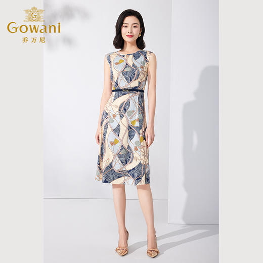 乔万尼真丝连衣裙套装夏季两件套气质显瘦ET2G221 商品图4