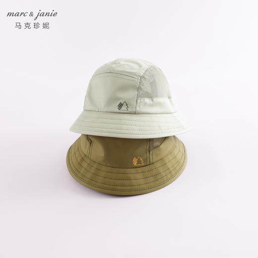 马克珍妮夏装 男女童户外风网面拼接遮阳渔夫帽230811 商品图1