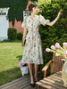 OLrain欧芮儿法式碎花连衣裙女夏季2023新款收腰气质仿天丝A字裙 商品缩略图0