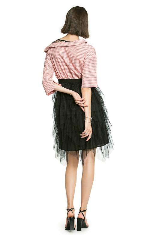 UE 蕾丝格纹拼接连衣裙 2731 商品图3