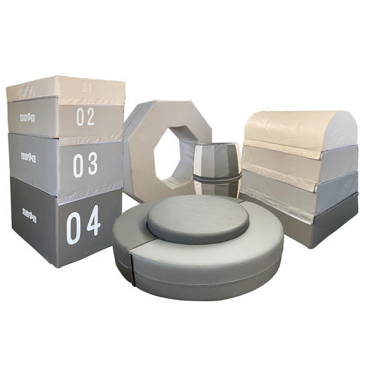 软体大圆环正负极儿童体适能S平衡木幼儿园半月环垫感统训练器材 商品图4