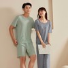 【休闲时尚❗️网红宽松情侣睡衣两件套】透气凉爽，懒人套装，穿着舒适，清新透气，凉凉套装懒人，冰丝质地，外穿家居服都可以，冰爽夏季休闲 商品缩略图3