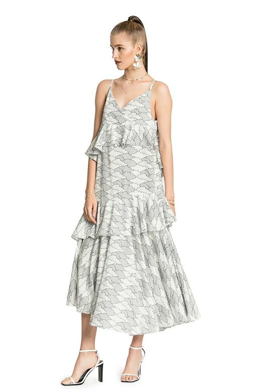 DONG DE XI 云朵印花吊带连衣裙 2791 商品图1