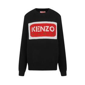 KENZO 高田贤三 新款女装Logo嵌花针织卫衣圆领运动衫FD52PU3853LA