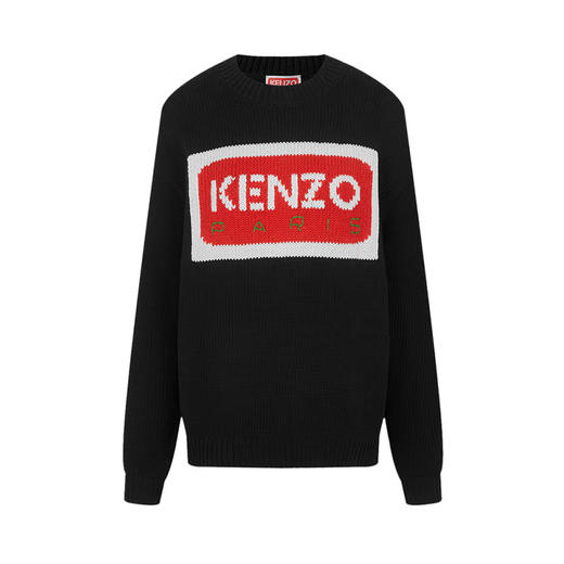 KENZO 高田贤三 新款女装Logo嵌花针织卫衣圆领运动衫FD52PU3853LA 商品图0