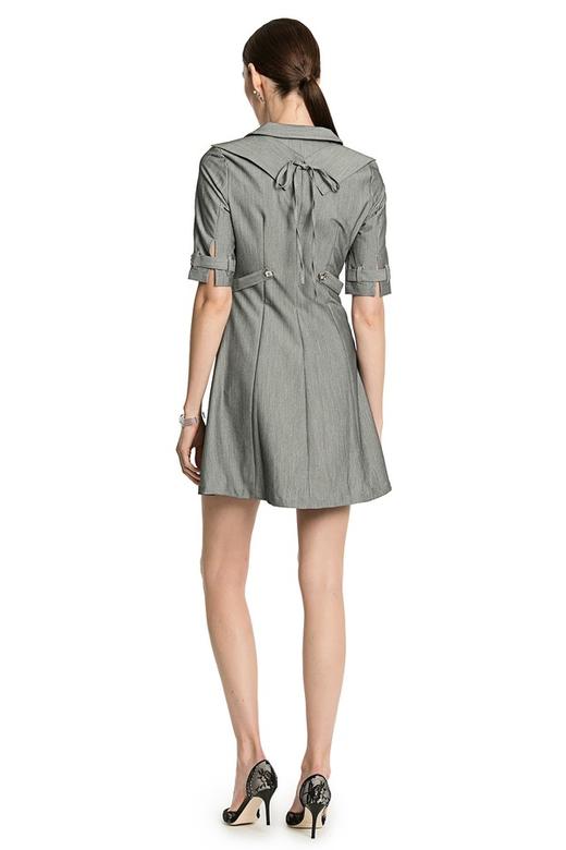 ROSEHOO 灰色收腰衬衫裙 2668 商品图3