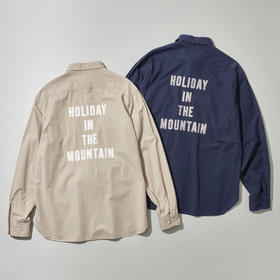 Mountain Research HOIDAY Shirt 美式工装风刺绣标语长袖衬衫